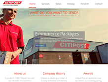 Tablet Screenshot of citipost.com
